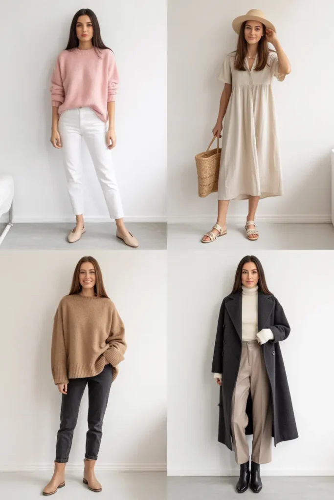 Casual weekend outfit ideas for every season spring summer fall winter