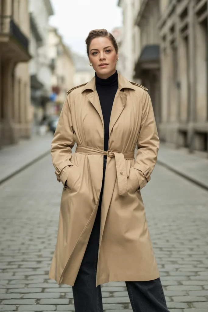 Classic beige trench coat outfit — must-have wardrobe essentials for every season