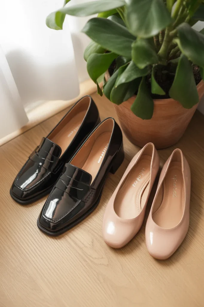 Classic loafers and ballet flats — must-have flat shoes for women's capsule wardrobe