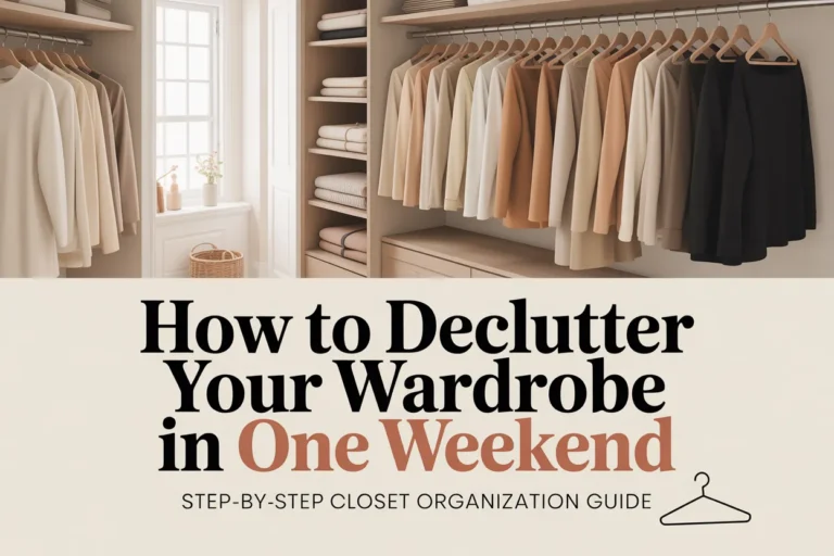 How to Declutter Your Wardrobe in One Weekend (Step-by-Step)