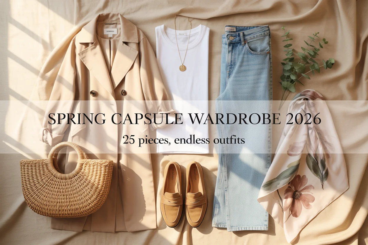 Spring Capsule Wardrobe 2026 25 Pieces, Endless Outfits