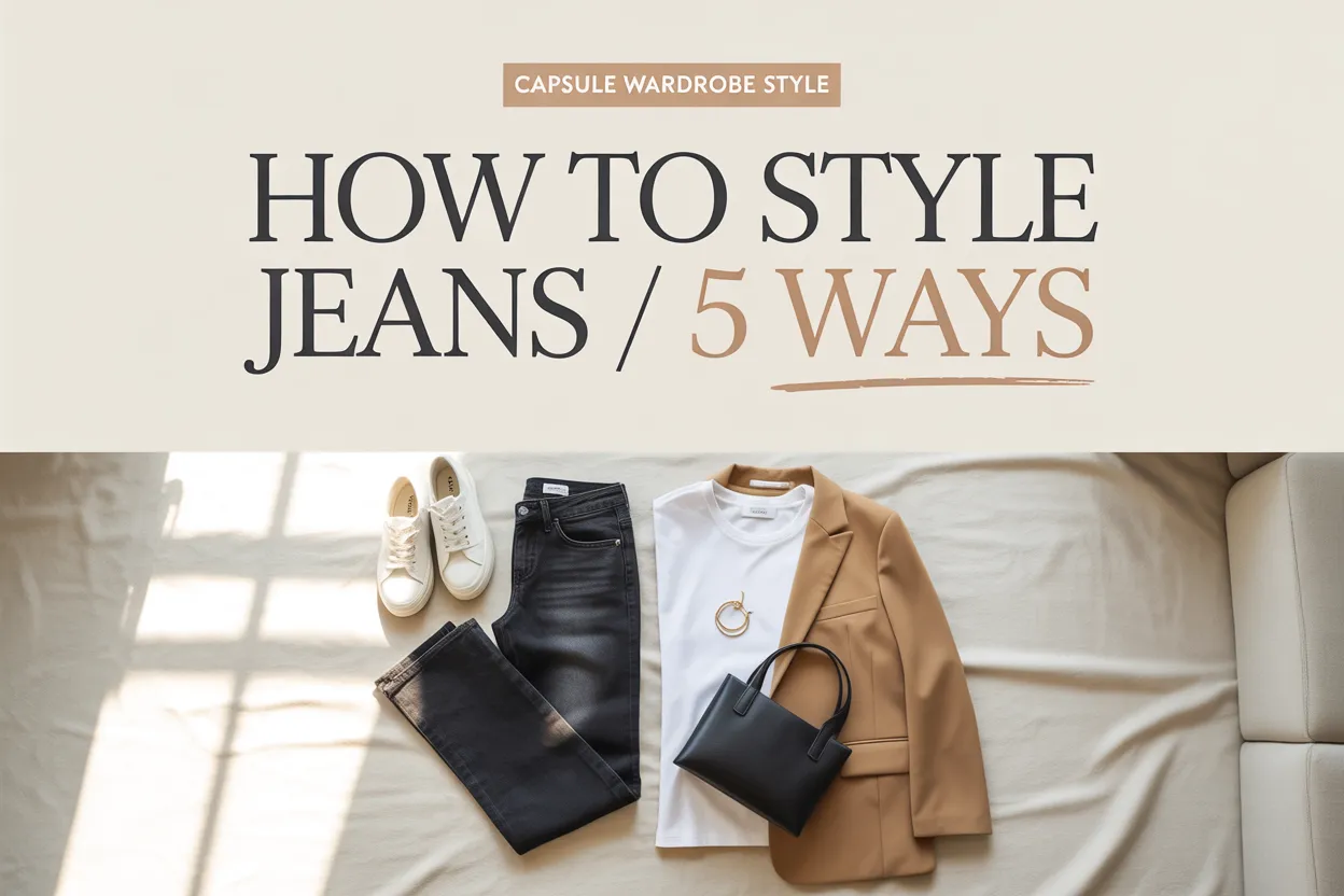 How to Style Jeans 5 Different Ways (Capsule Wardrobe Edition)