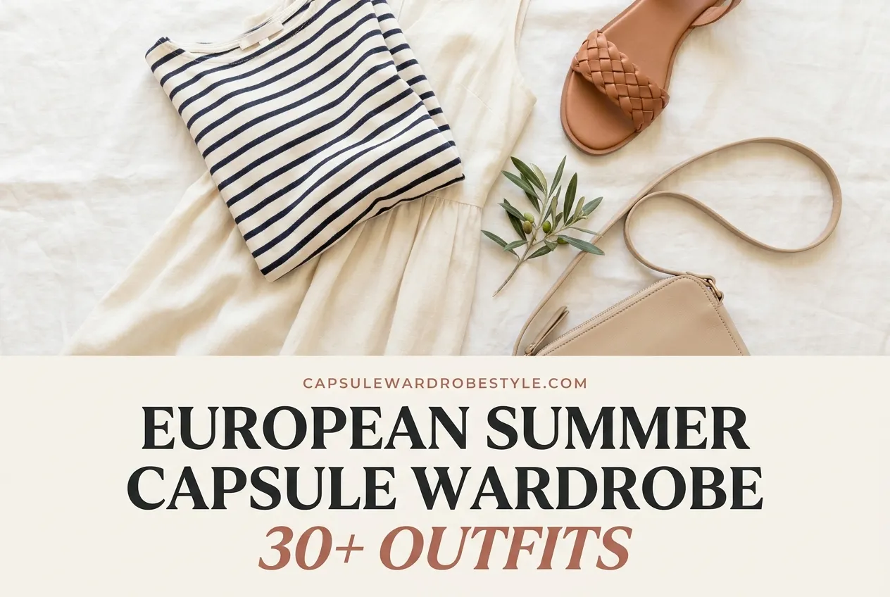 European Summer Capsule Wardrobe: 12 Pieces, 30+ Outfits for Your Next Trip
