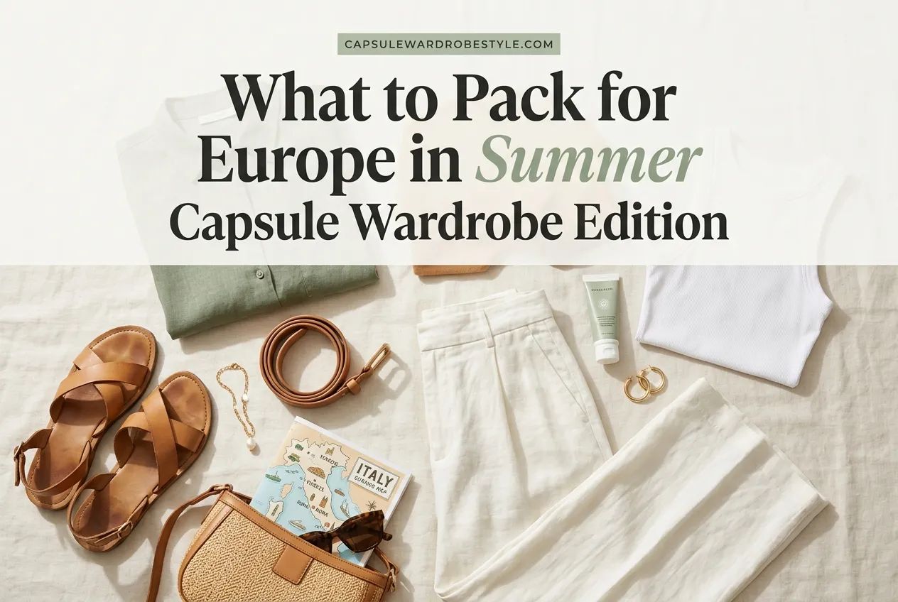 What to Pack for Europe in Summer: A Capsule Wardrobe You’ll Actually Wear