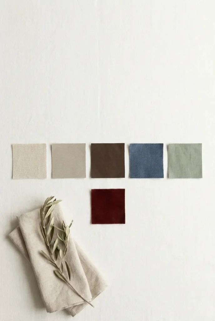 Snack-proof mom capsule color palette in oat, stone, espresso, indigo, sage, burgundy