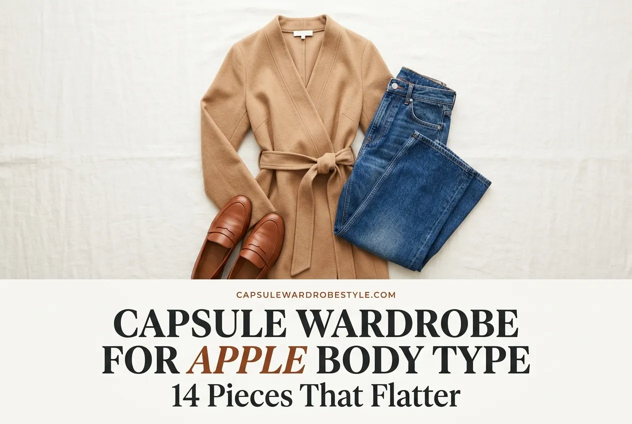 Capsule Wardrobe for Apple Body Type: 14 Pieces That Flatter