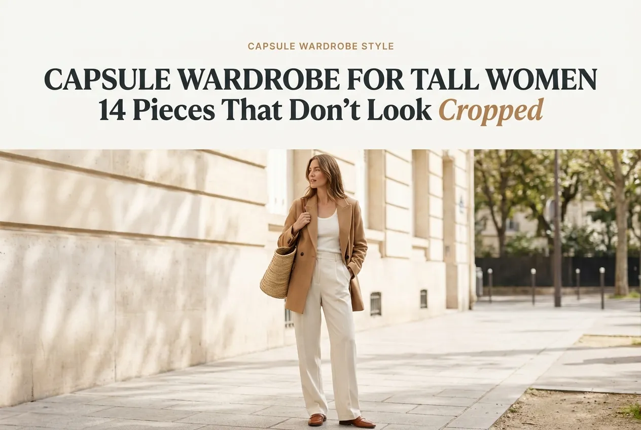 Capsule Wardrobe for Tall Women: 14 Pieces That Don’t Look Cropped