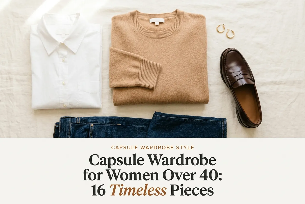 Capsule Wardrobe for Women Over 40: 16 Timeless Pieces