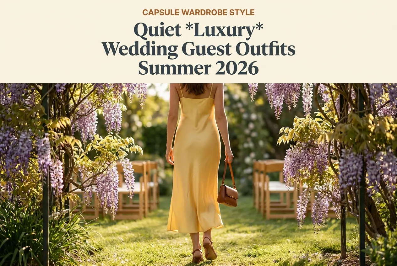 Quiet Luxury Wedding Guest Outfits for Summer 2026 (Pulled From a Capsule)