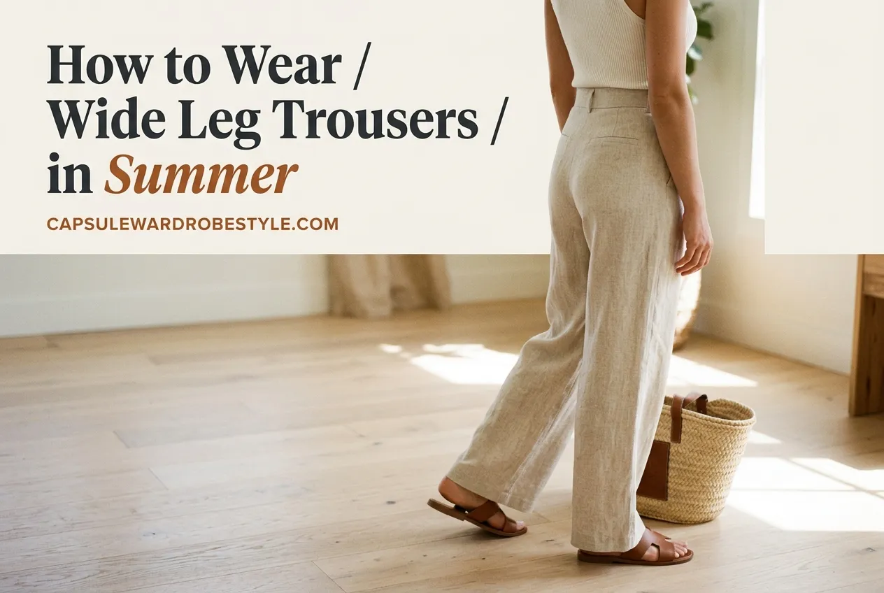 How to Wear Wide-Leg Trousers in Summer (Capsule Style Guide)
