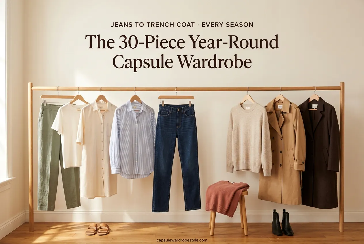 The 30-Piece Year Round Capsule Wardrobe That Works in Every Season