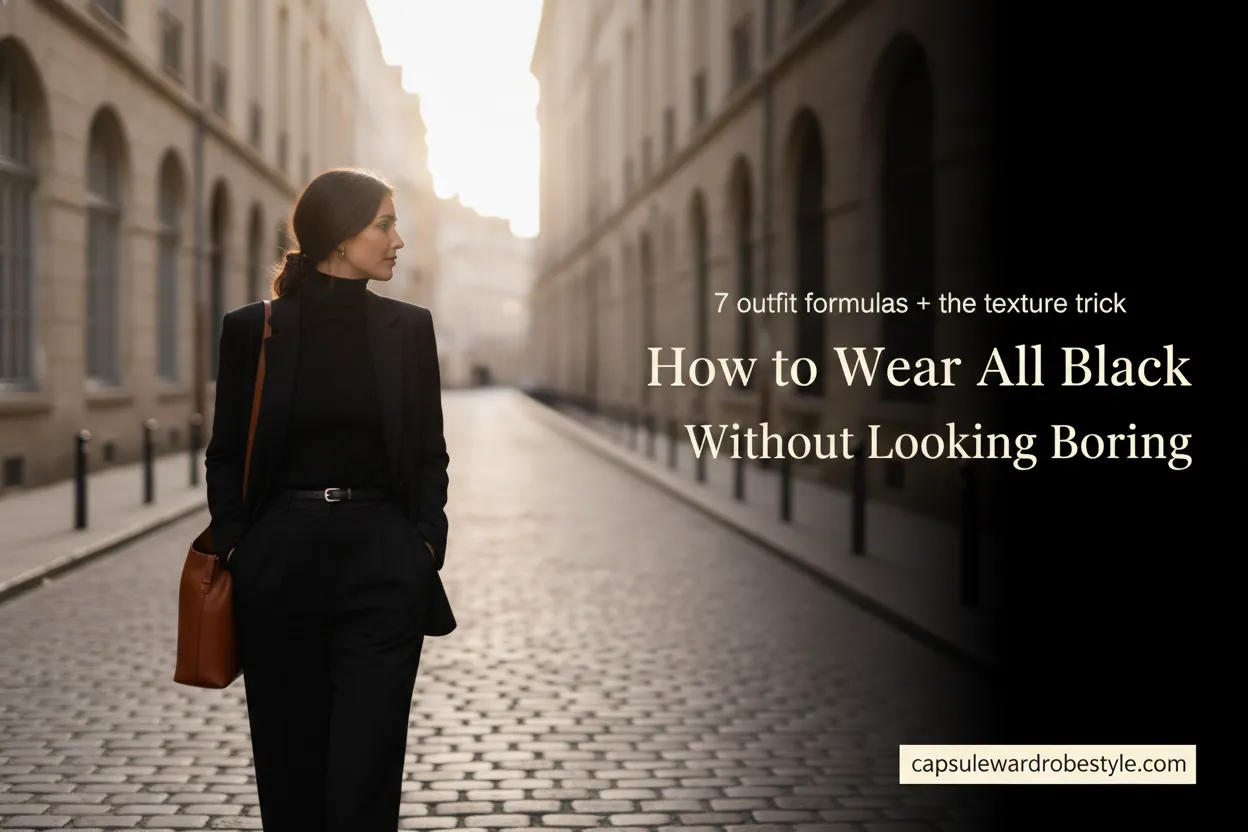 How to Wear All Black Without Looking Boring