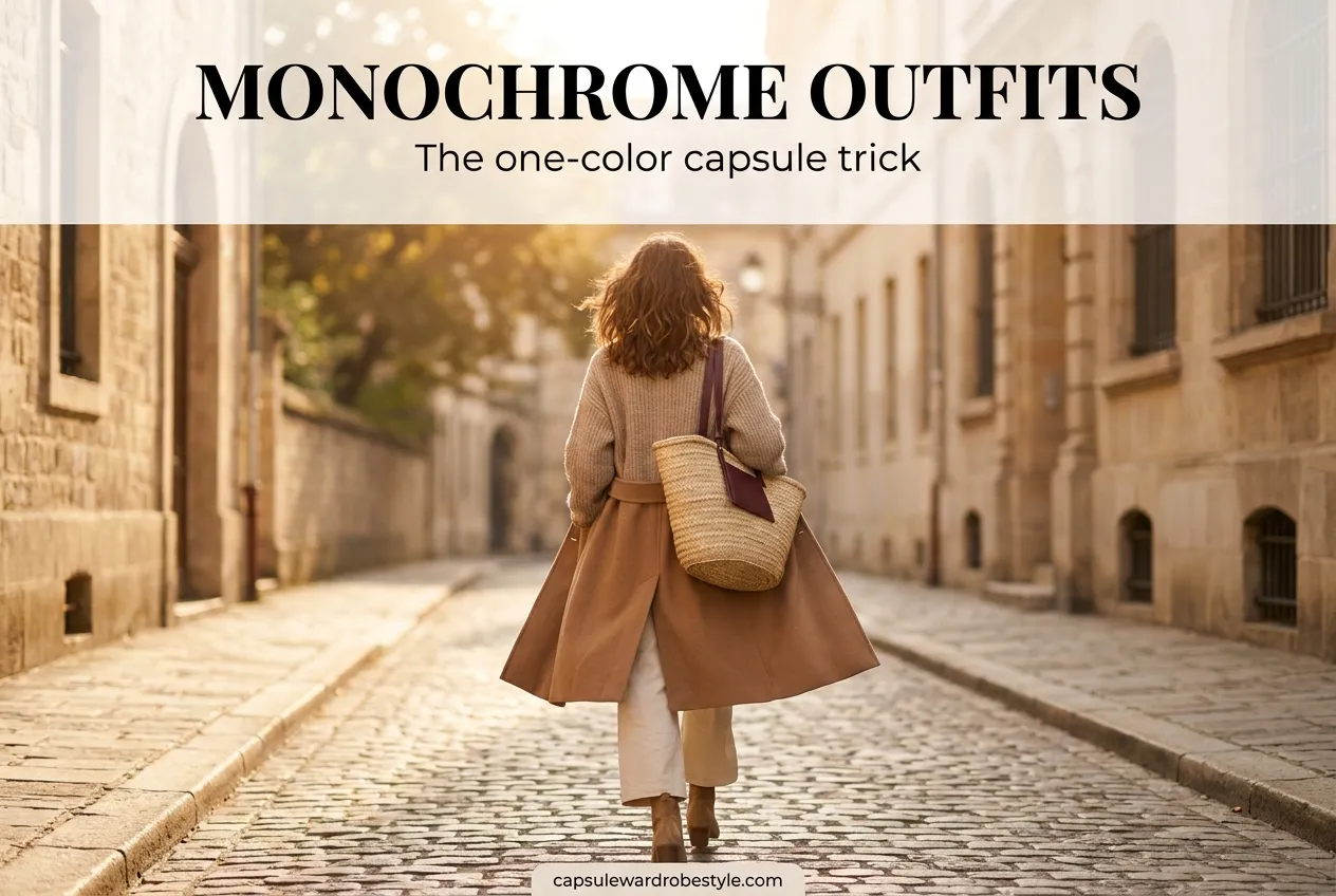 Monochrome Outfits: The One-Color Capsule Trick