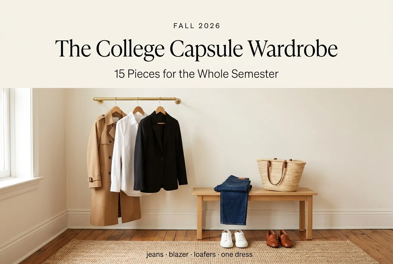 Capsule Wardrobe for College: 15 Pieces for the Whole Semester