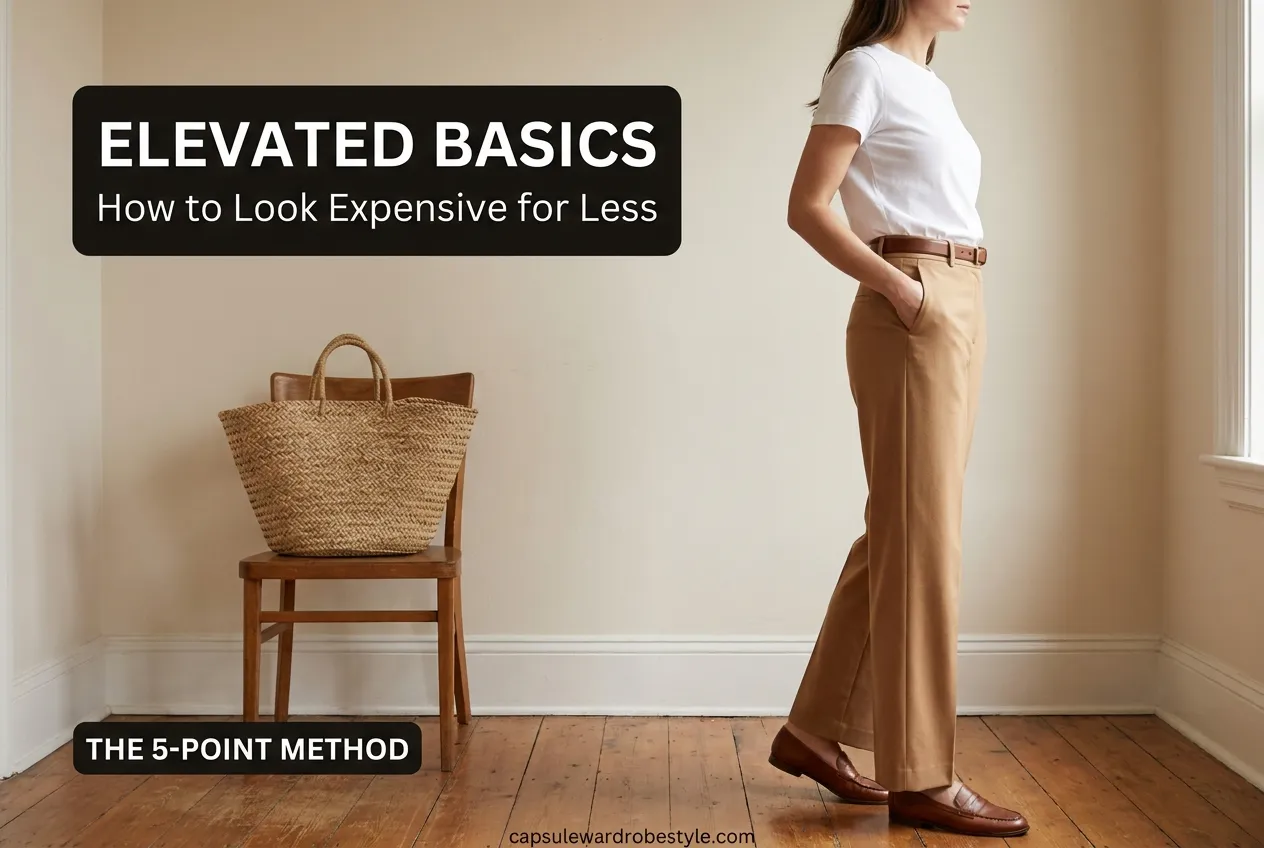 How to Make Cheap Clothes Look Expensive (The Elevated Basics Method)