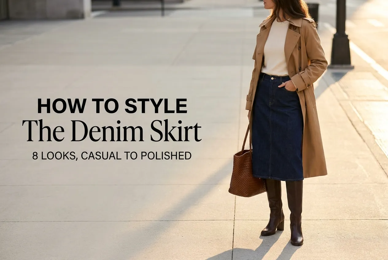 How to Style a Denim Skirt: 8 Outfits You Can Build From What’s Already in Your Closet