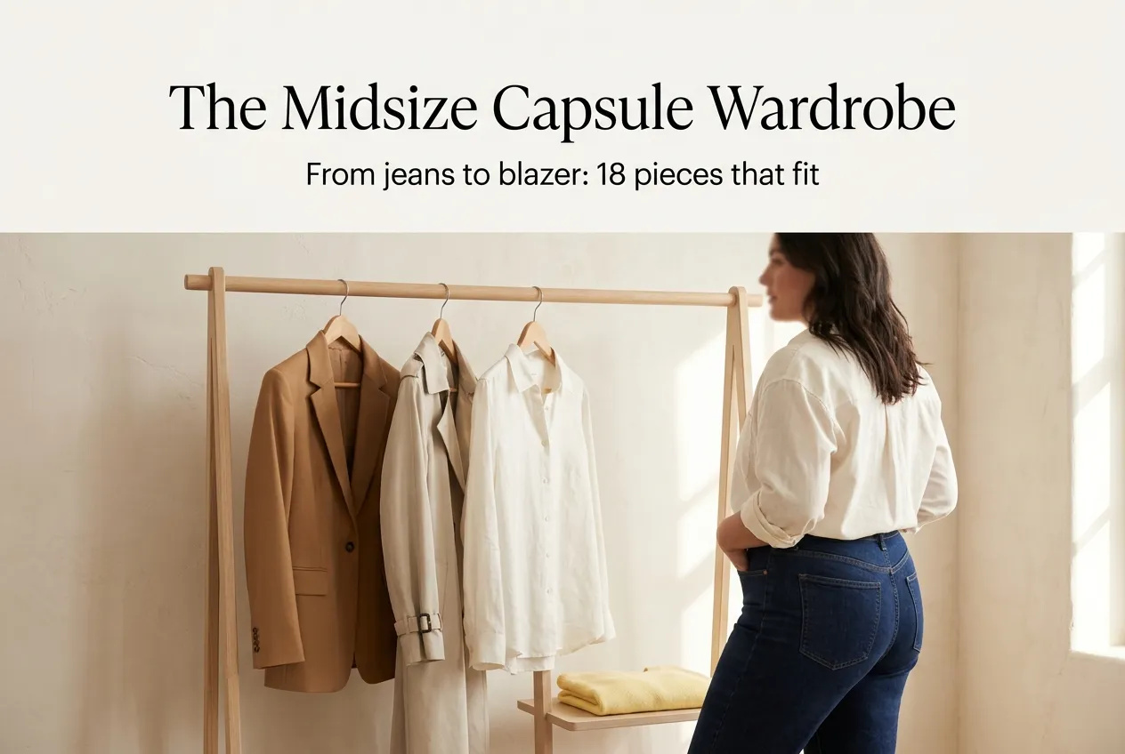 Midsize Capsule Wardrobe: Building One That Fits Between Sizes