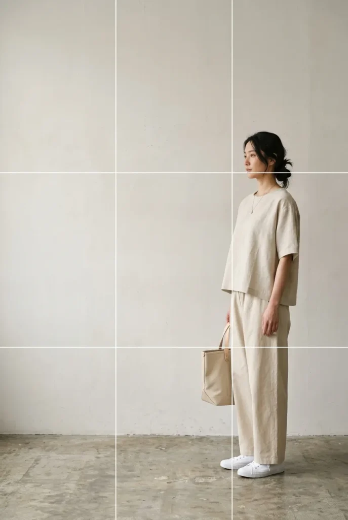 Monochrome oat outfit formula for everyday Japanese minimalist style