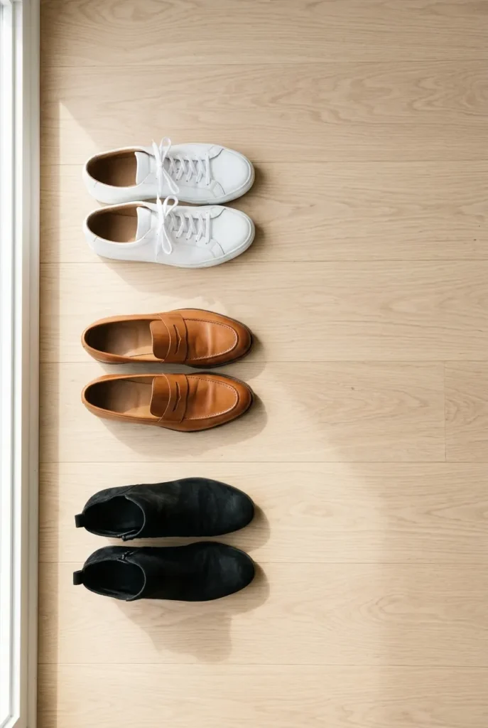 Sneakers, loafers, and booties as comfortable teacher shoes