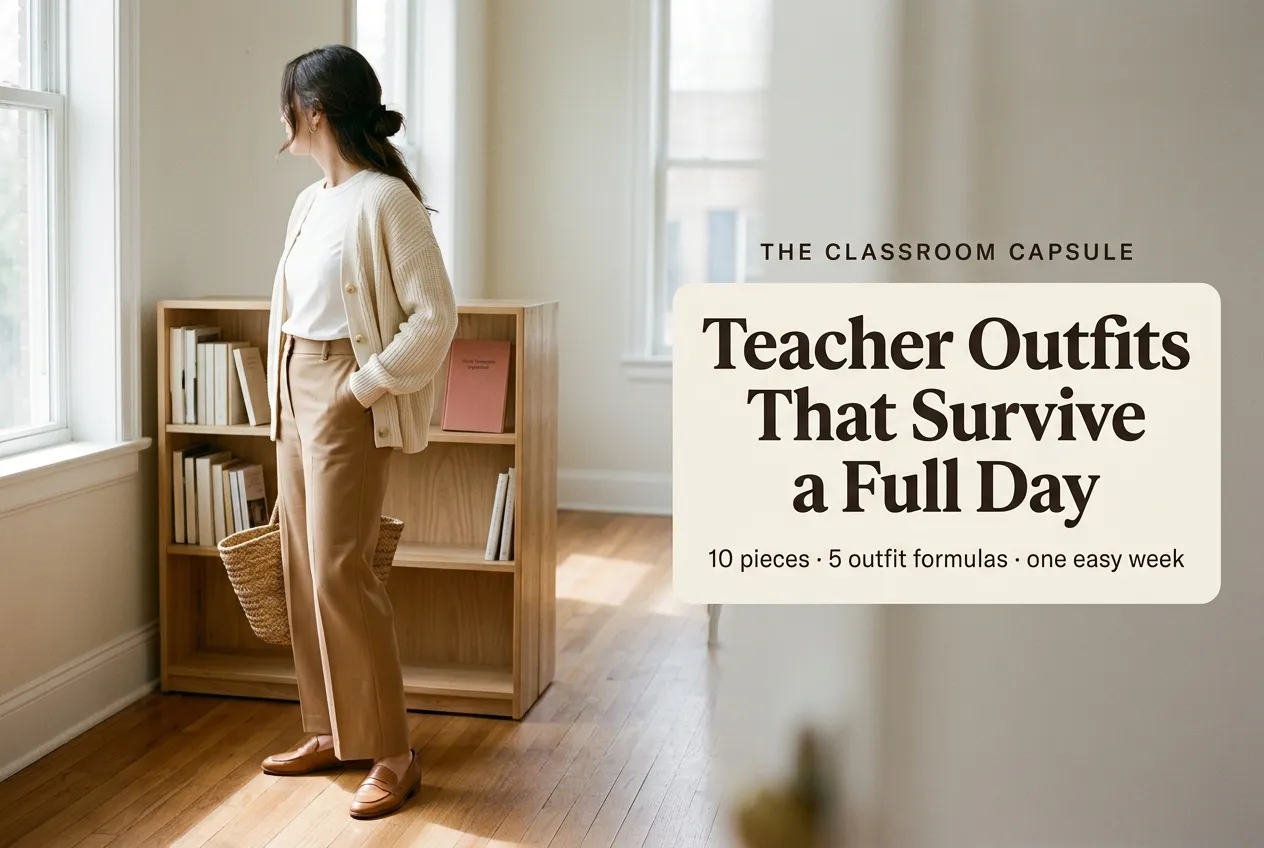 The Teacher Outfits Capsule: Comfortable Clothes That Survive a Full Classroom Day