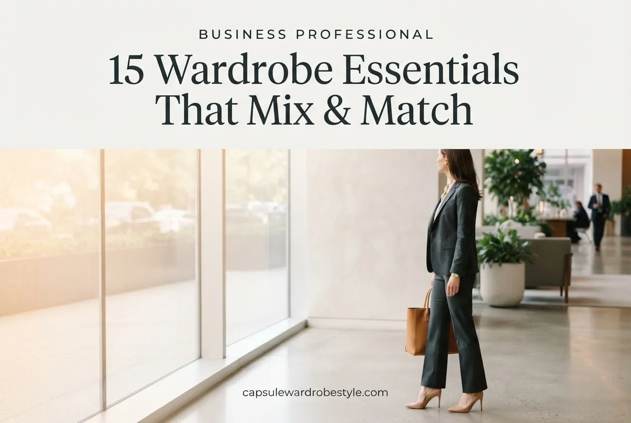 Business Professional Wardrobe for Women: 15 Essentials That Actually Mix and Match