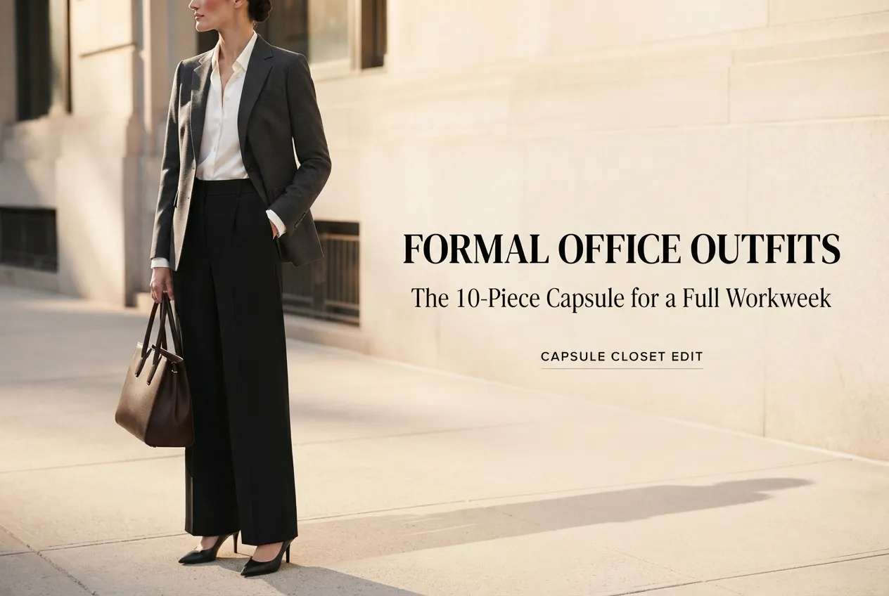 The Formal Office Outfits Capsule: 10 Pieces, a Full Workweek