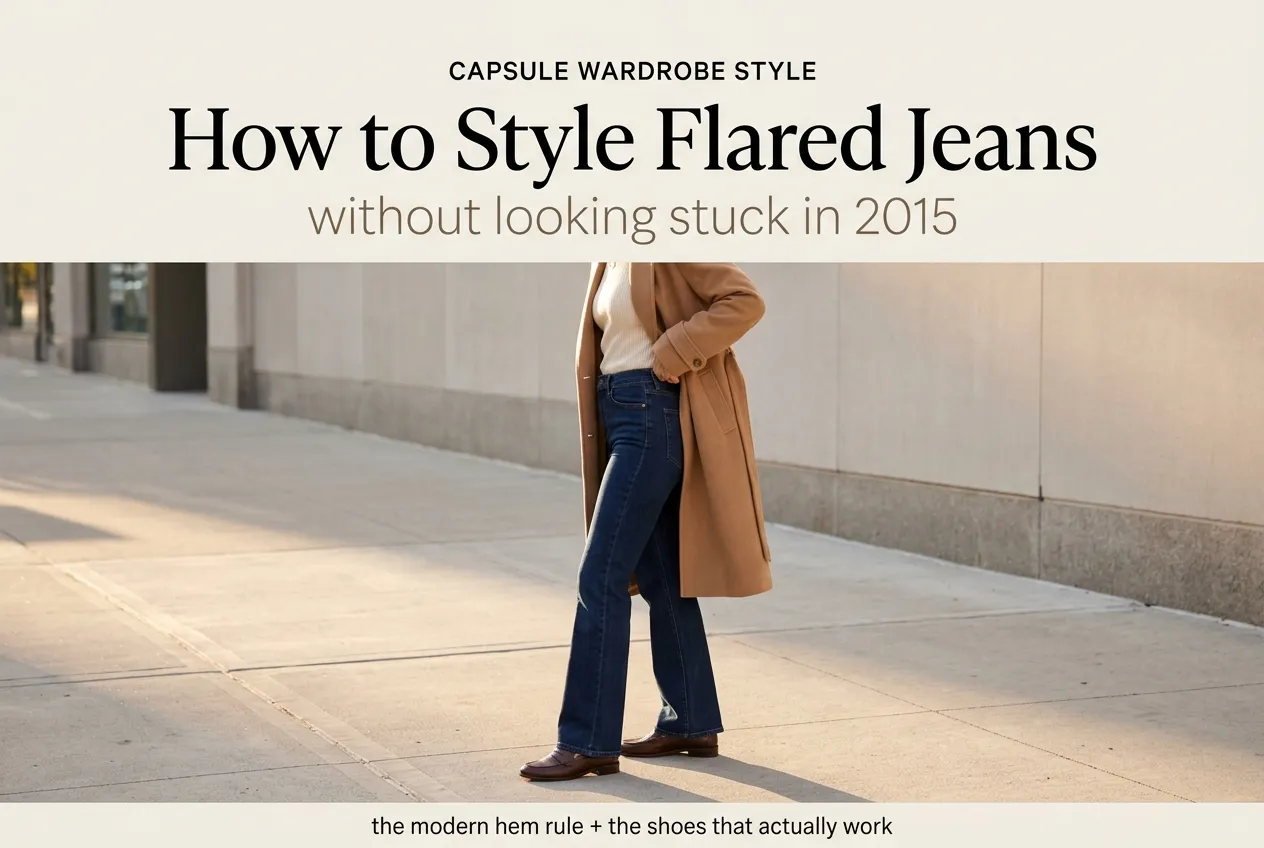 How to Style Flared Jeans Without Looking Stuck in 2015