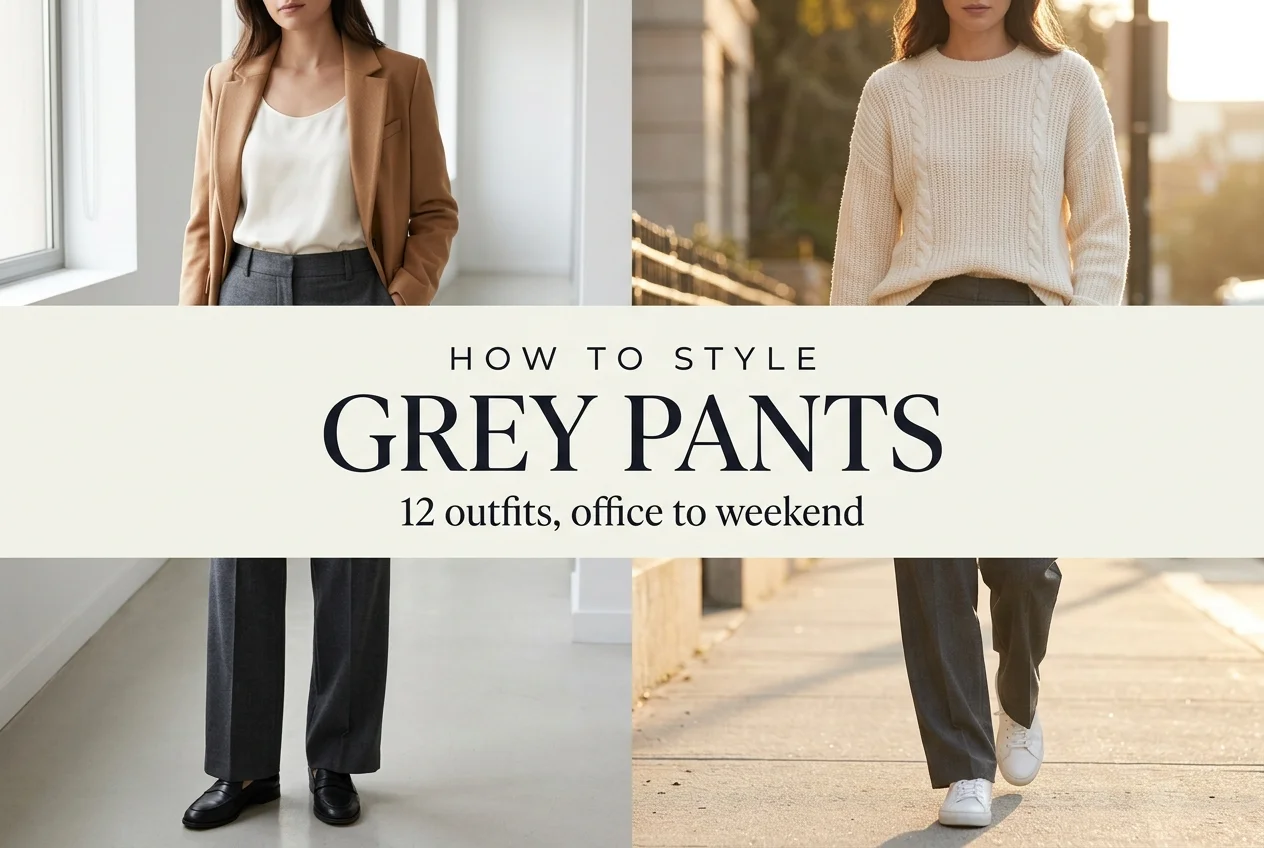 How to Style Grey Pants: 12 Outfits From Monday Morning to Saturday Coffee