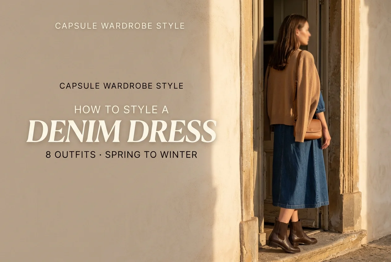 How to Style a Denim Dress: 8 Seasons-Spanning Outfits
