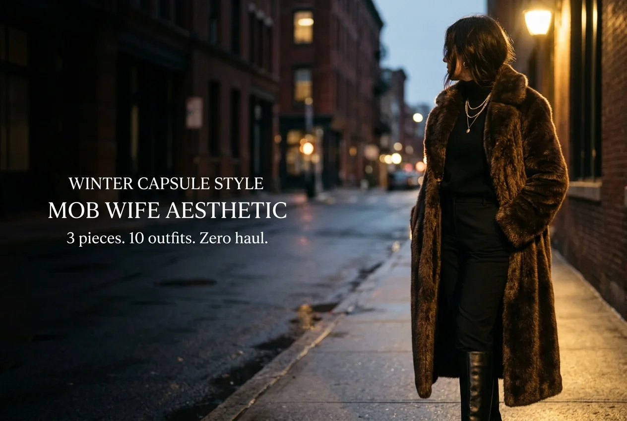 How to Build the Mob Wife Aesthetic From a Capsule Wardrobe You Already Own
