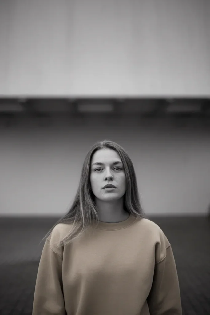 Soft-focus tonal view showing hair and skin contrast for finding your color value