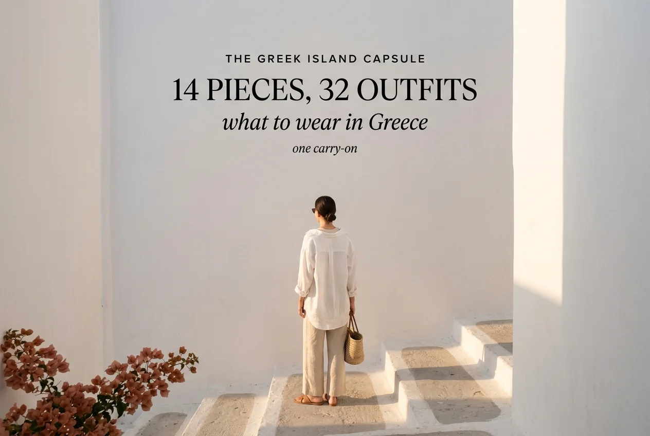 What to Wear in Greece: The 14-Piece Island Capsule That Fits in a Carry-On