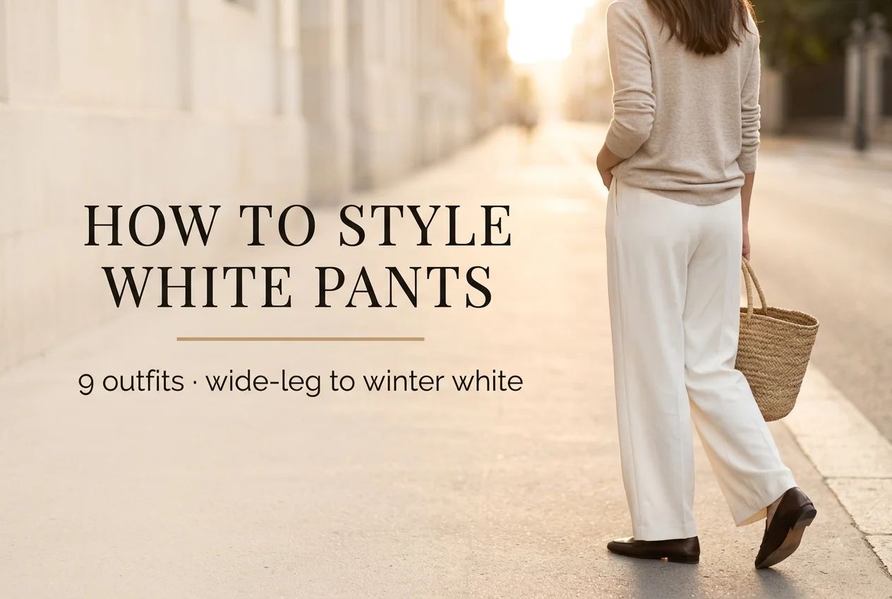 How to Style White Pants: 9 Outfit Formulas That Work All Year