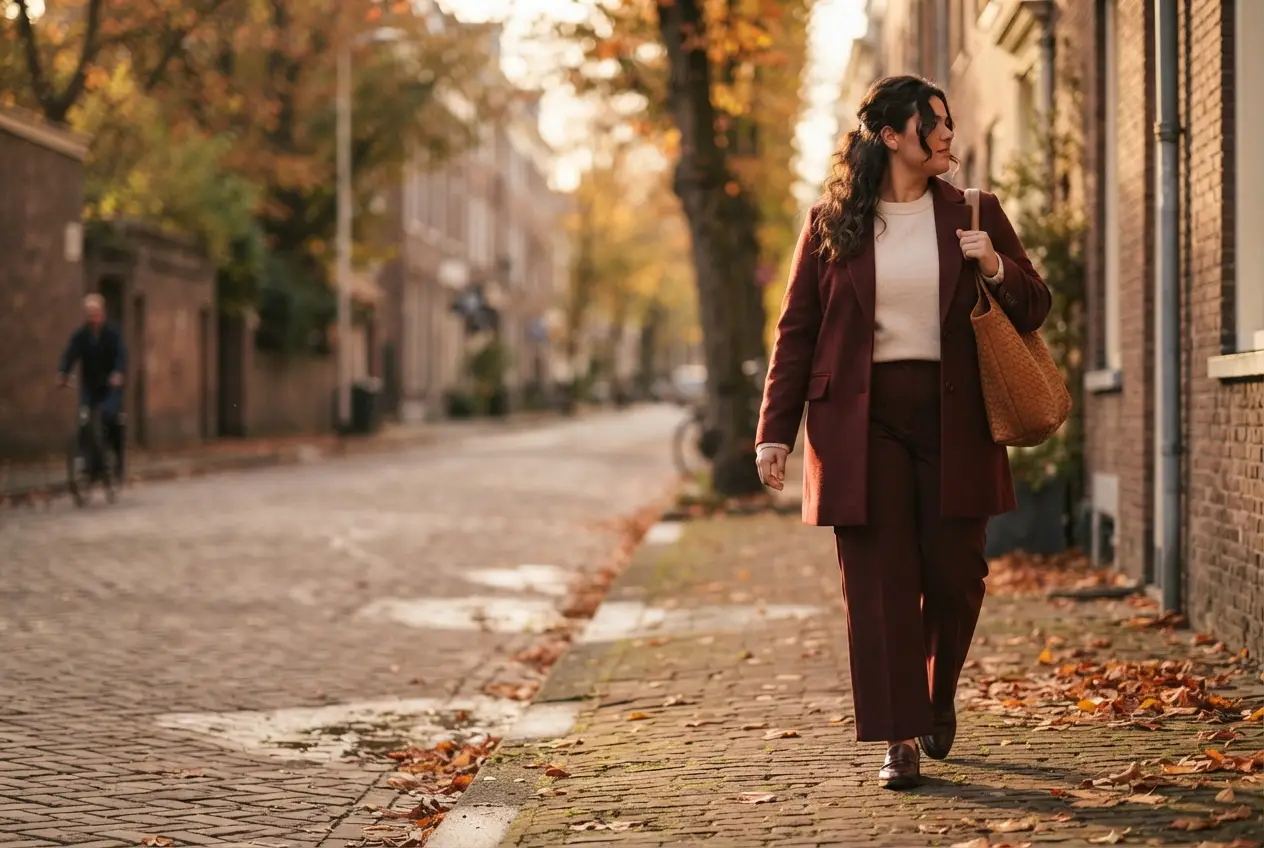 14 Ways to Wear Burgundy for Plus-Size Women