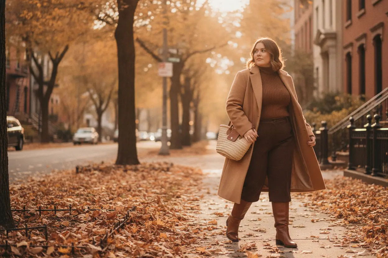 8 Cozy Fall Outfits for Plus-Size Women