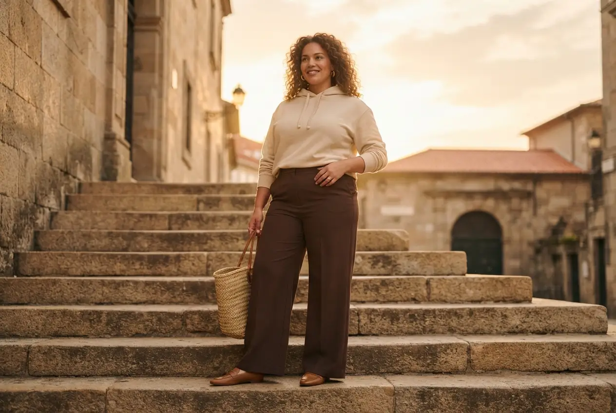 8 Hoodie Outfits for Plus-Size Women That Actually Look Put-Together