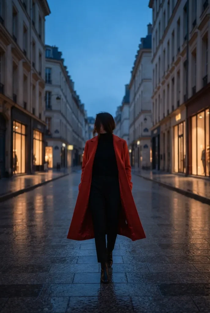 Red coat devil costume idea, a one-piece Halloween outfit for plus-size women.