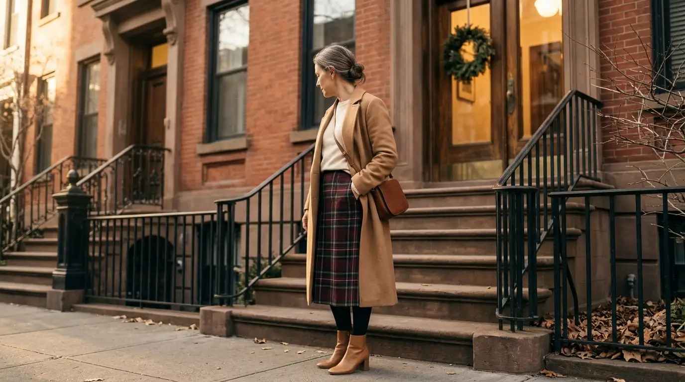 10 Christmas Outfit Ideas for Women Over 50 (From a Capsule Wardrobe)
