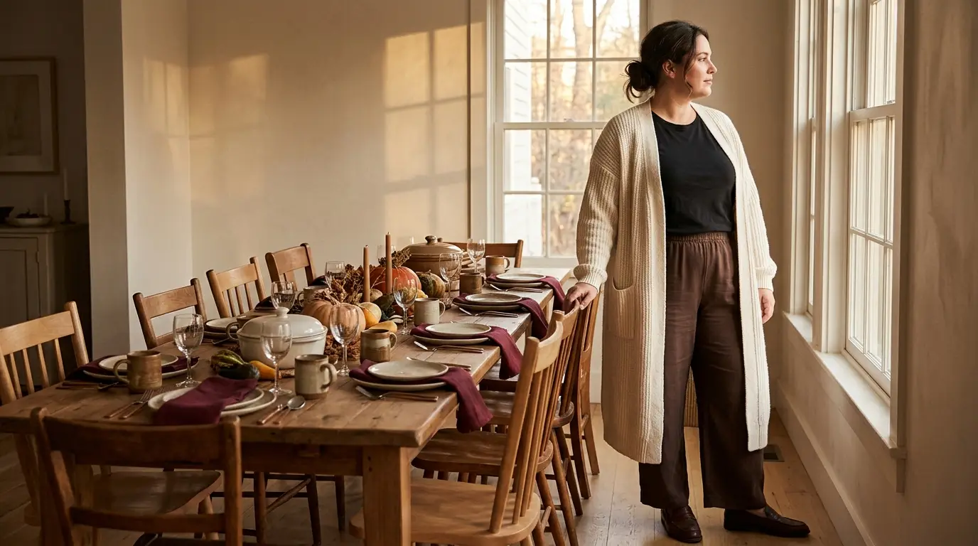 15 Thanksgiving Outfit Ideas for Plus-Size Women (From a Capsule Wardrobe)